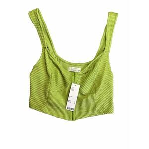 Urban Outfitters Green Crop Top